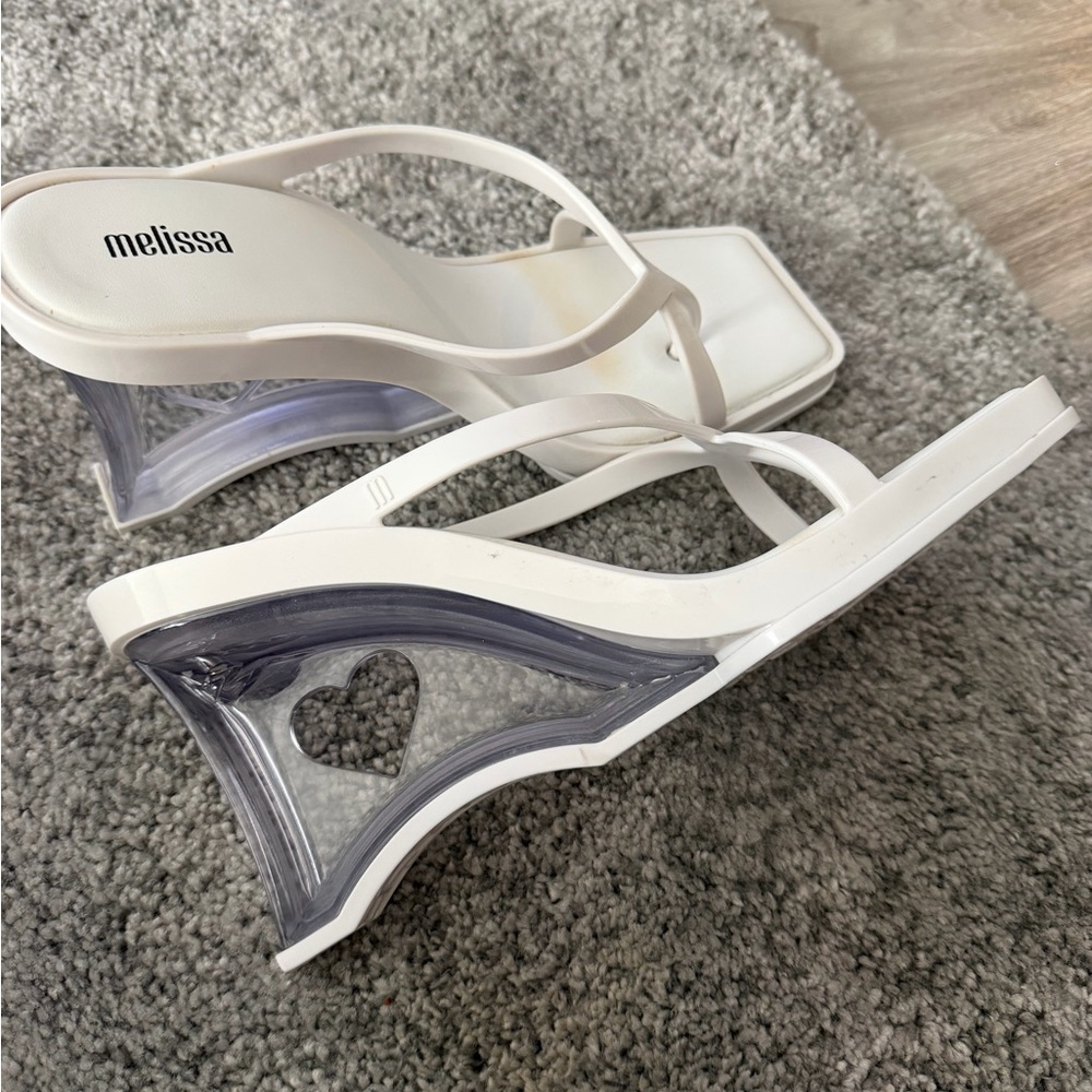 Melissa Glass Wedge Sandals